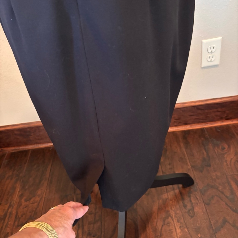 Calvin Klein Black Sheath Dress, size 12, CareerWear Professional LBD Office - Picture 3 of 14